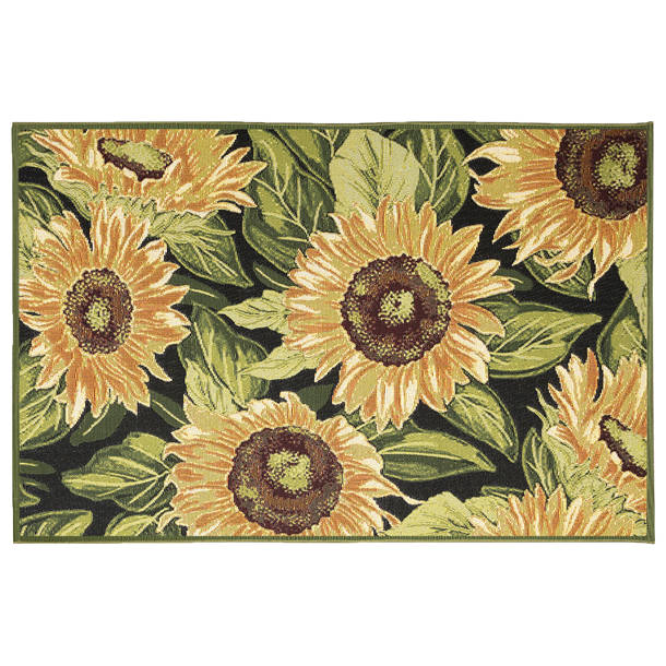 CounterArt Sunflower Kitchen Mat Wayfair